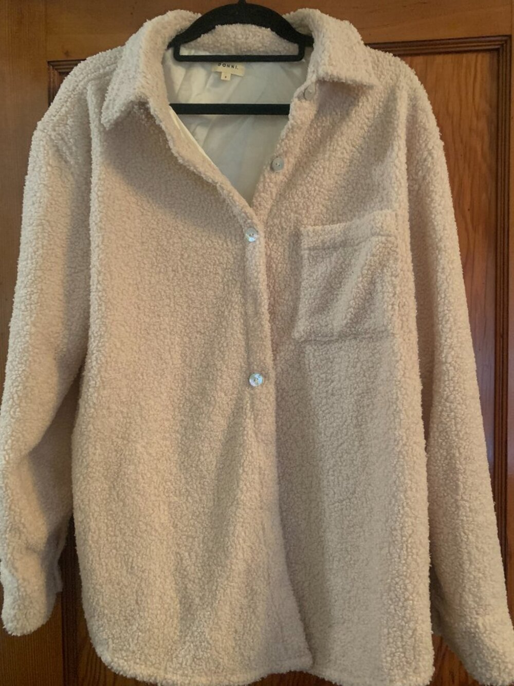 DONNI Sherpa shirt jacket S - Picture 10 of 15